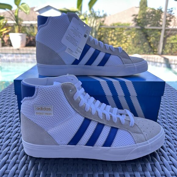 Adidas Basket Profi White Royal Blue Men\'s Athletic Shoes FW3112 main image 5